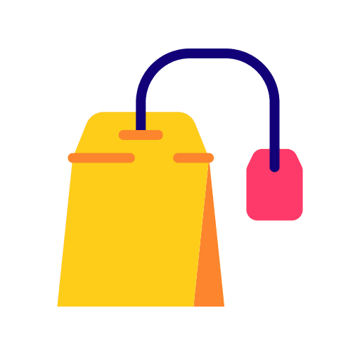 Tea bag food and restaurant tea bag beverage icon Tea bag food and restaurant tea bag beverage icon