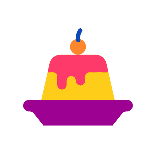Pudding gastronomy food and restaurant sweet icon Pudding gastronomy food and restaurant sweet icon