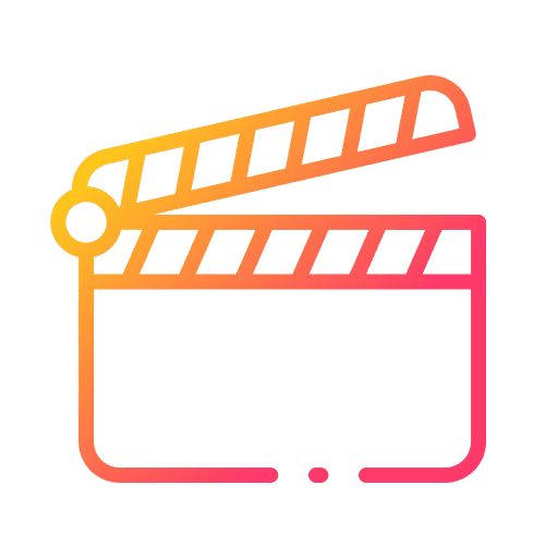 Clapperboard entertainment cinema clapboard icon