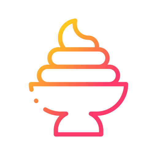 Cream food and restaurant cream whipped cream icon