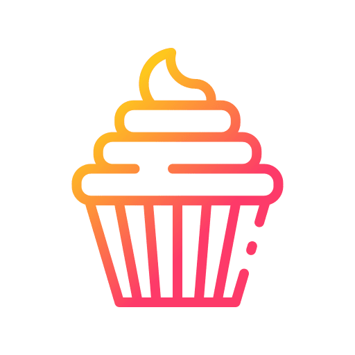 Cupcake food dessert muffin icon