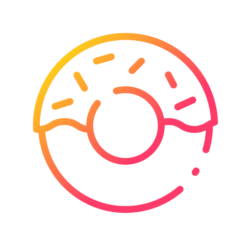 Donut food and restaurant dessert doughnut icon Donut food and restaurant dessert doughnut icon