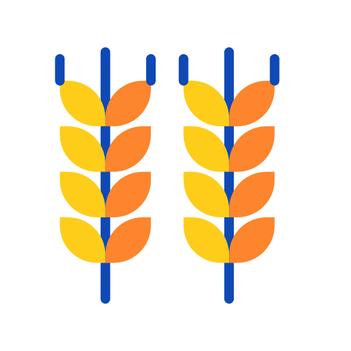 Wheat farming and gardening harvest organic icon Wheat farming and gardening harvest organic icon