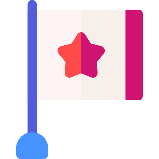 Flag branding star flags icon Flag branding star flags icon