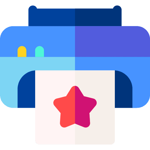 Printer technology paper printing icon Printer technology paper printing icon