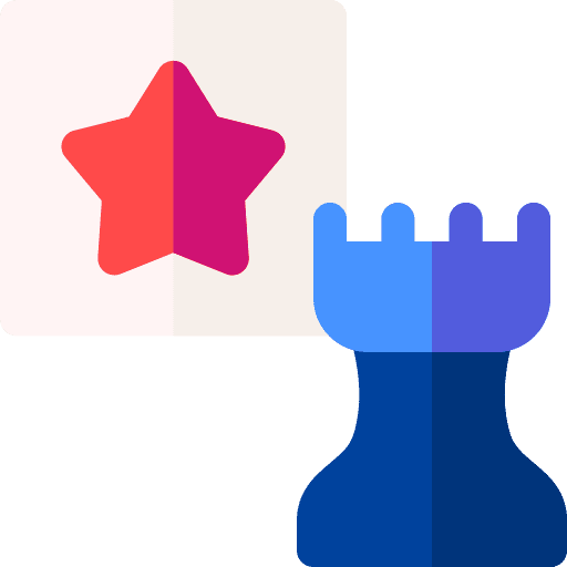 Strategy chess branding business icon Strategy chess branding business icon