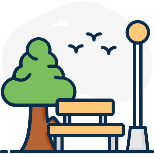Park landscape park nature icon