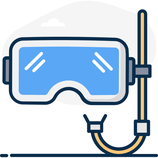 Snorkling sports and competition snorkel underwater icon Snorkling sports and competition snorkel underwater icon