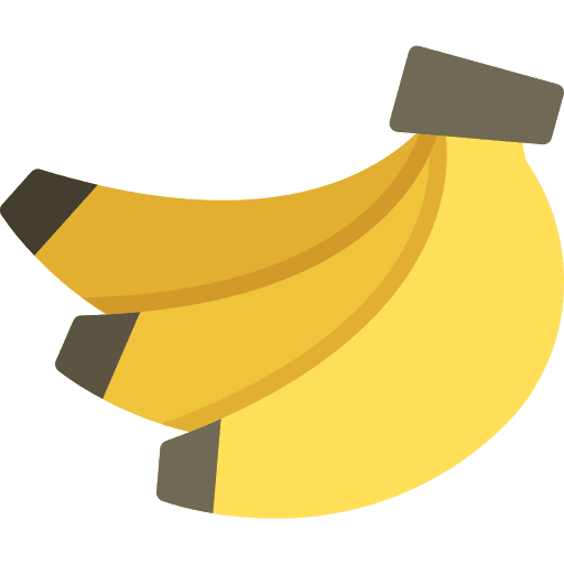 Banana vegan diet fruit icon