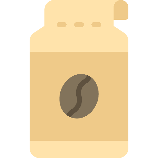 Coffee pack food and restaurant coffee seed coffee shop icon