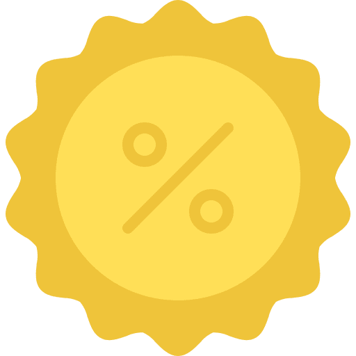 Discount sales percentage bargain icon