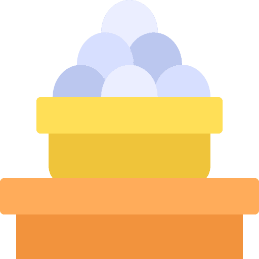 Eggs organic food farming and gardening tray icon