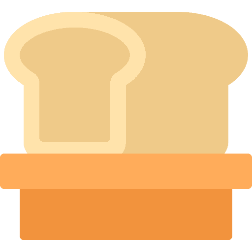Flat bread bakery shop food and restaurant flat bread icon
