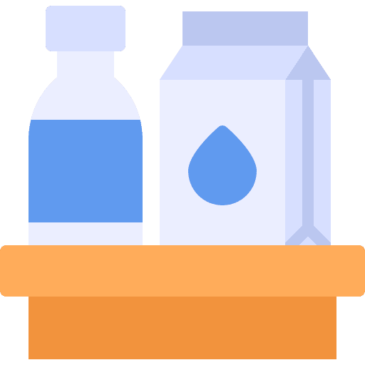 Milk dairy calcium organic icon