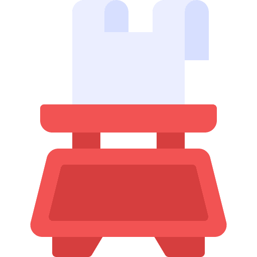 Weight scale measuring electronics grocery icon