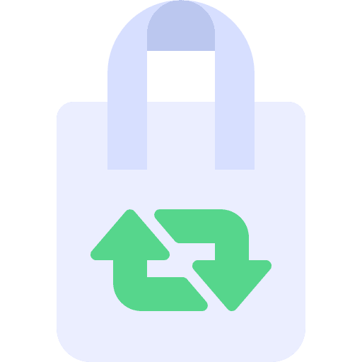 Recycle bag tote bag ecology and environment eco friendly icon