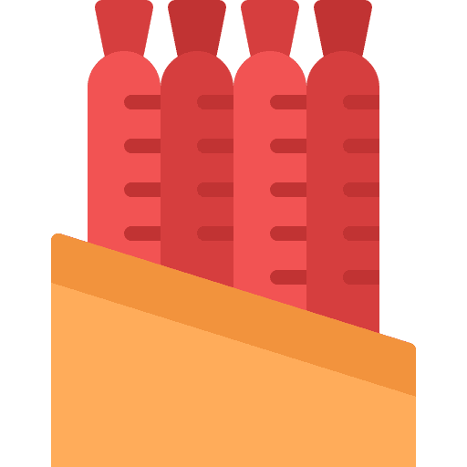 Sausage sausage butcher meat icon