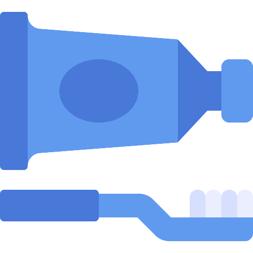 Toothbrush healthcare and medical dental hygiene toothpaste icon