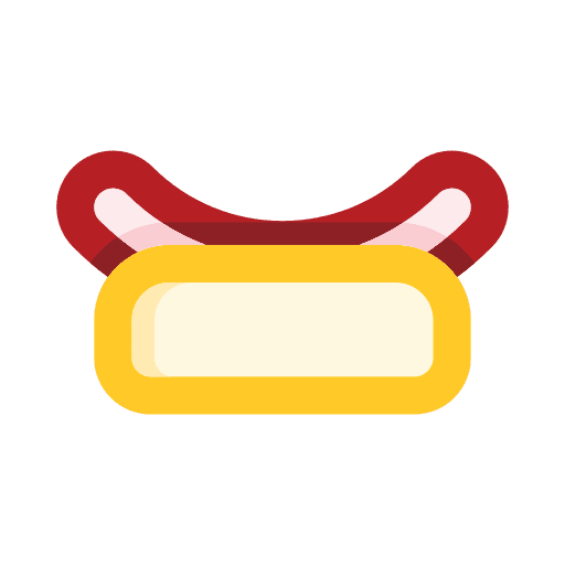 Hot dog sausage hot dog fast food icon