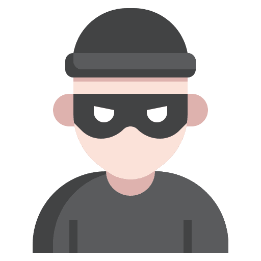 Bandit thief man avatar icon