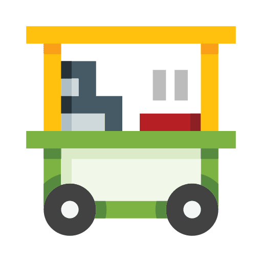 Food trolley truck fast food street food icon Food trolley truck fast food street food icon