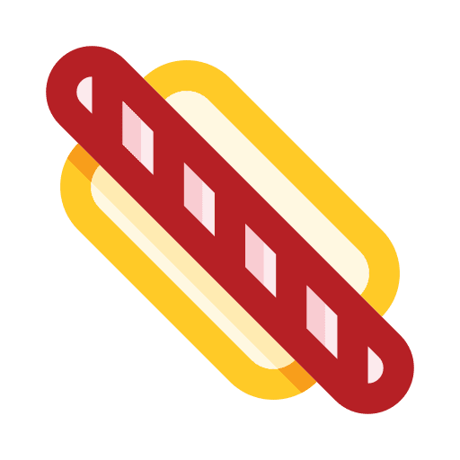 Hot dog fast food sausage loaf icon Hot dog fast food sausage loaf icon