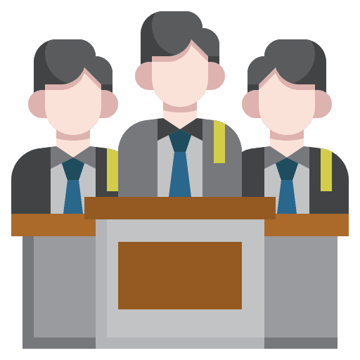 Lawyer user professions and jobs avatar icon