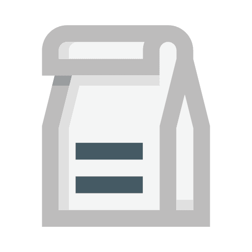 Paper bag to go food and restaurant take away icon Paper bag to go food and restaurant take away icon