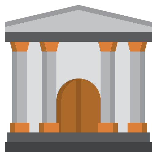 Court column court building icon