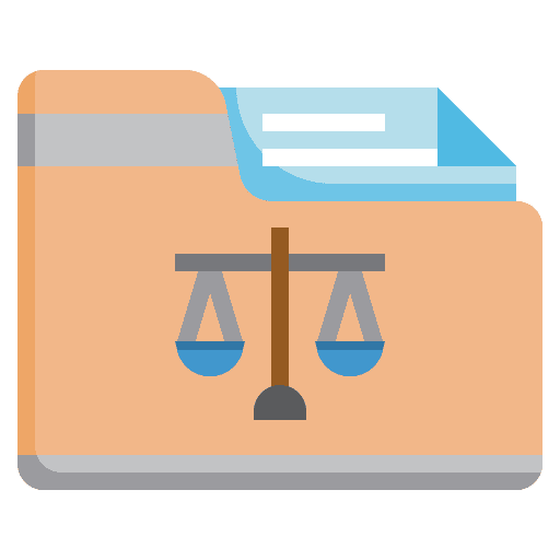 Evidence crime private investigator files and folders icon