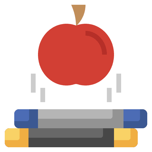 Isaac newton learning gravity theory icon Isaac newton learning gravity theory icon