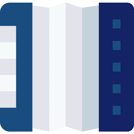 Accordion music instrument folk accordion icon