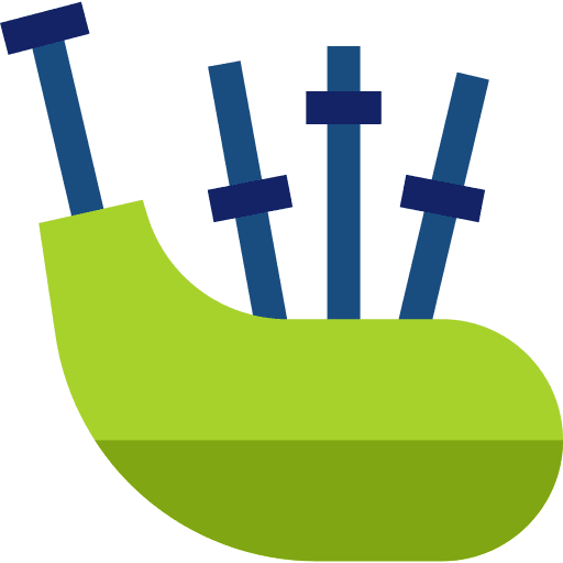 Bagpipe folk bagpipe orchestra icon