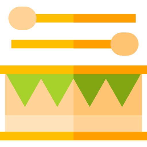 Drum drumstick musical instrument percussion instrument icon Drum drumstick musical instrument percussion instrument icon