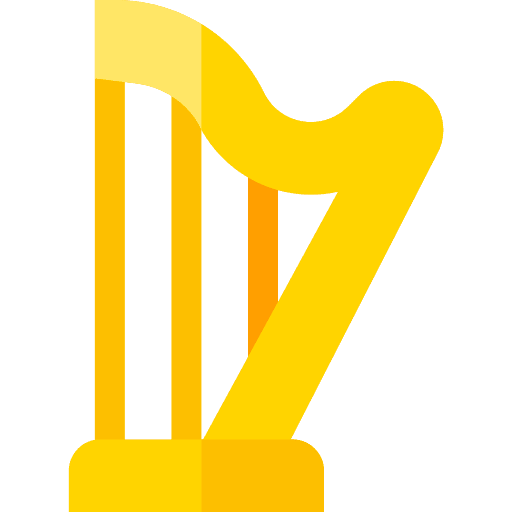 Harp musical instrument string instrument harp icon Harp musical instrument string instrument harp icon