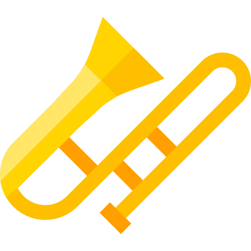 Trombone musical instrument trombone music and multimedia icon