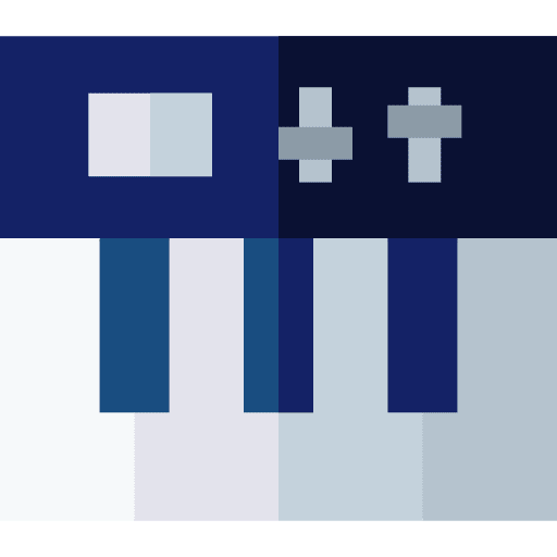 Piano electric keyboard musical instrument piano icon Piano electric keyboard musical instrument piano icon
