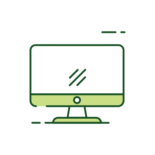 Monitor screen work station desktop screen business icon