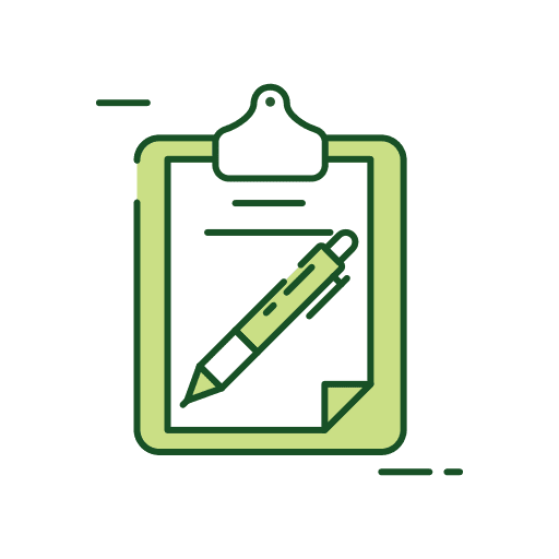 Note paper files and folders business office icon