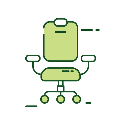 Office chair seat office chair business icon