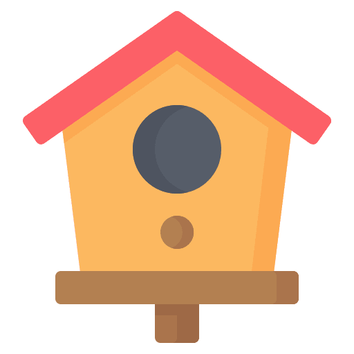 Birdhouse bird home house icon