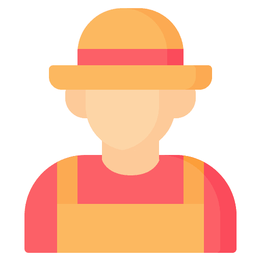 Gardener occupation farmer farming and gardening icon Gardener occupation farmer farming and gardening icon