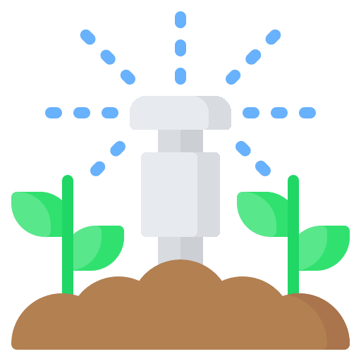 Sprinkler farming and gardening gardening sprinkler icon