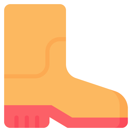 Boot farming and gardening farmer equipment icon Boot farming and gardening farmer equipment icon