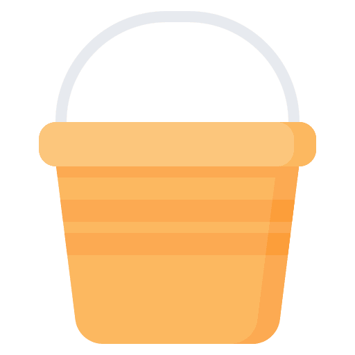 Bucket watering equipment farm icon Bucket watering equipment farm icon