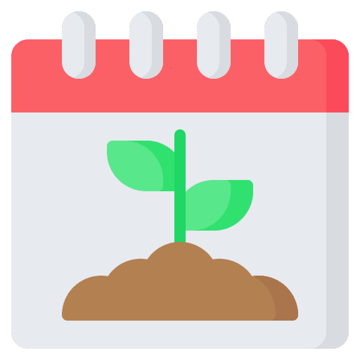 Calendar date calendar gardening icon Calendar date calendar gardening icon