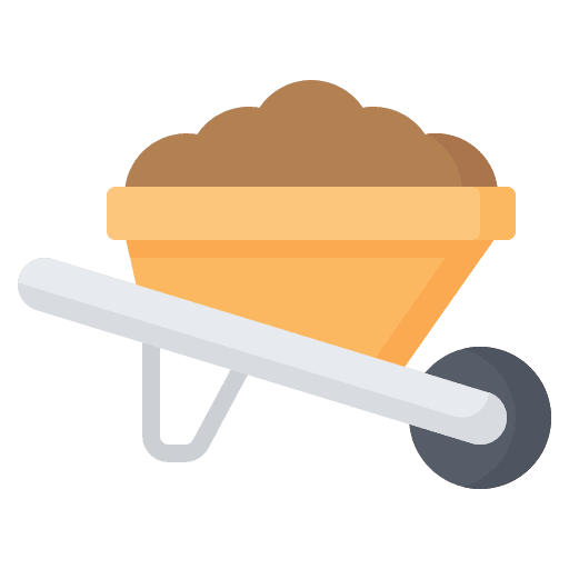 Wheelbarrow construction and tools farming and gardening gardening tools icon Wheelbarrow construction and tools farming and gardening gardening tools icon
