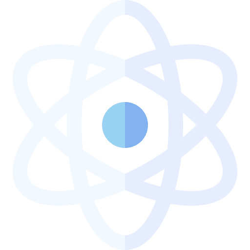 Neutron proton chemical galaxy icon