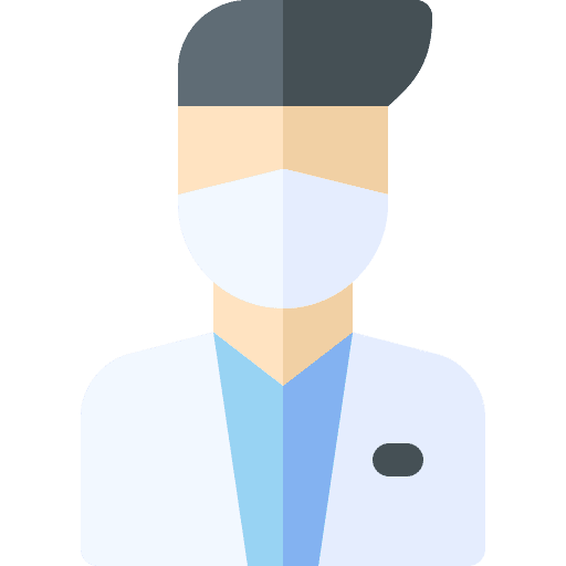Doctor face mask people user icon Doctor face mask people user icon