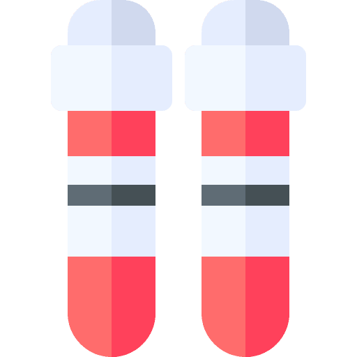 Blood test chemistry laboratory healthcare and medical icon Blood test chemistry laboratory healthcare and medical icon
